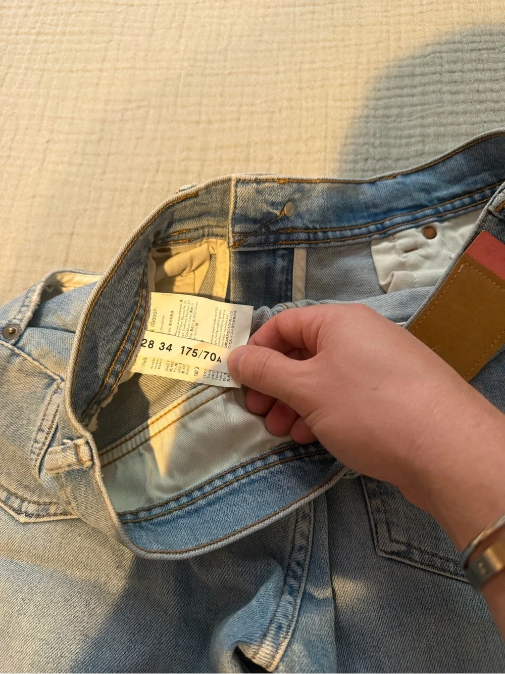 Acne Light Blue Straight Men’s Jeans